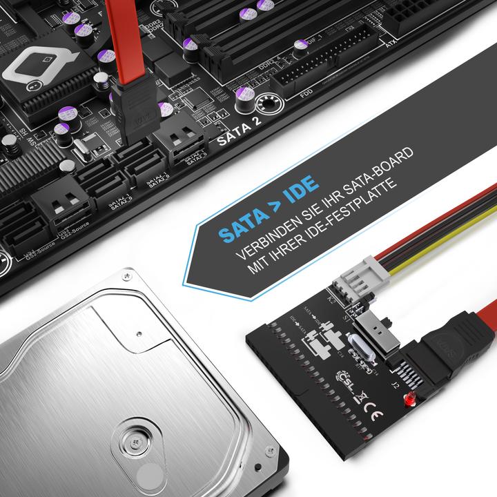 Produktbild CSL IDE zu SATA SATA zu IDE Adapter Konverter - HDD CD DVD - bidirektional
