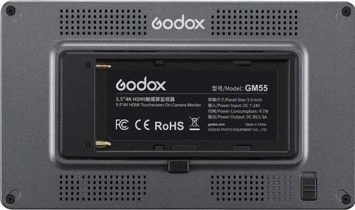 Actual product image Godox 5,5 HDMI Touchscreen On-camera Monitor 4K (5.50", Full HD)