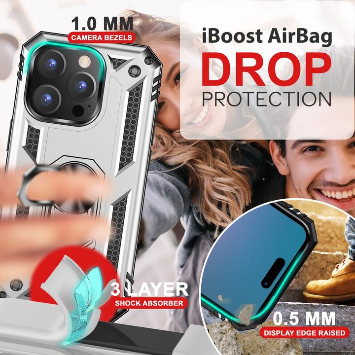 Actual product image Nalia Shockproof Military Style Ring Cover (Apple iPhone 16 Pro Max)