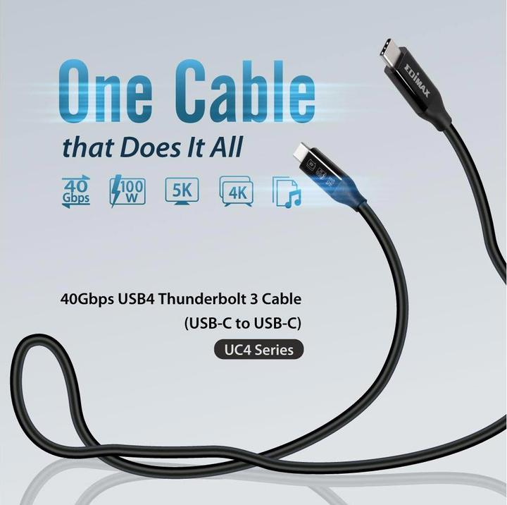 Actual product image edimax USB4/Thunderbolt3 Cable, 40G (3 m, USB 4.0)