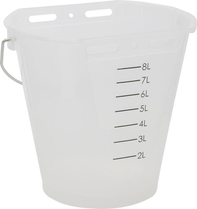 Produktbild Kerbl Tränkeeimer weiss transparent mit Skala, ohne Zubehör