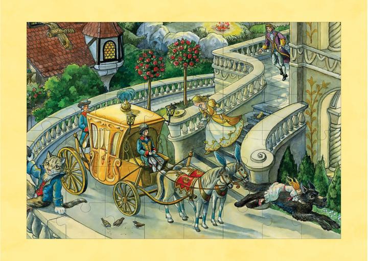 Image du produit Mon livre de puzzles de contes de fées avec 3 puzzles de 48 pièces chacun (48 pièces)