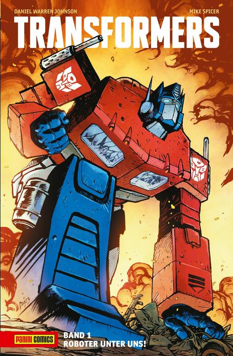 Actual product image Panini Transformers (German, Mike Spicer, Daniel Warren Johnson, 2025)