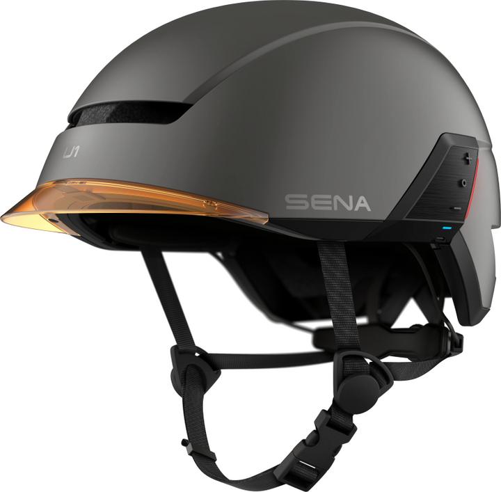 Immagine prodotto Sena U1 - E-Bike Helm mit Kommunikationssystem - Dark Gray (L)