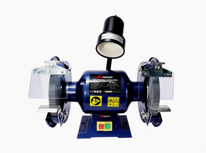 Image du produit SZLIFIERKA STOŁOWA Z LAMPKĄ 550W 230V 200x20x16 (550 W)