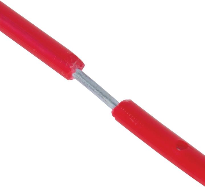 Actual product image Fellowes BANKERS BOX BBD filing clip, red two-part, made of plastic-coated flexible metal