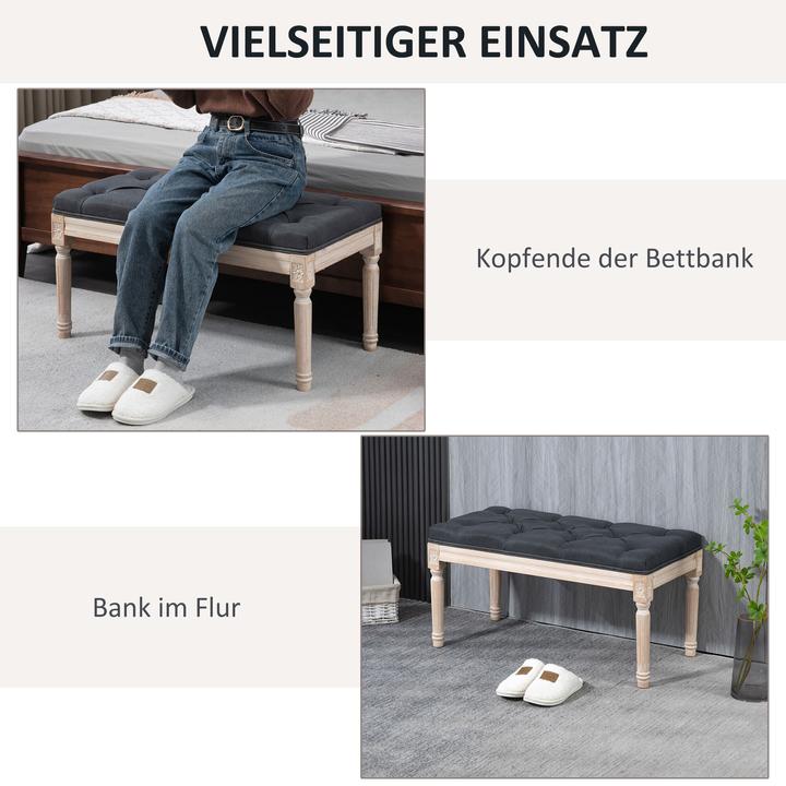 Image du produit Homcom Banc de lit avec couture à boutons (40 cm)