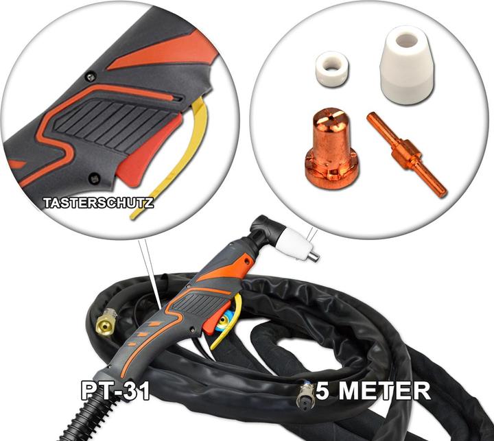 Actual product image Stahlwerk Plasma cutting torch PT-31 with 5 m hose package up to 40 A