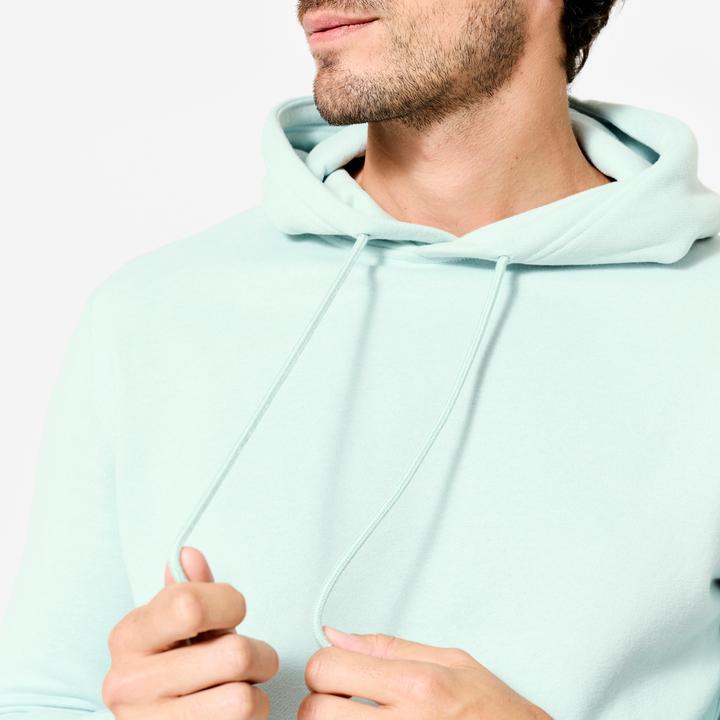 Produktbild Domyos Hoodie Herren warm Baumwollgewebe - blaugrün (L)