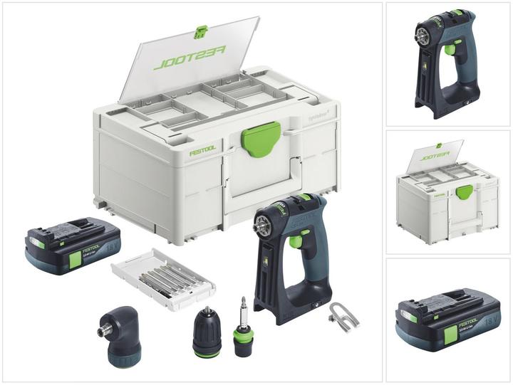 Produktbild Festool CXS 18-Basic-Set Akku Bohrschrauber 18 V 40 Nm Brushless + 1x Akku 3,0 Ah + Systainer - (Akkubetrieb)
