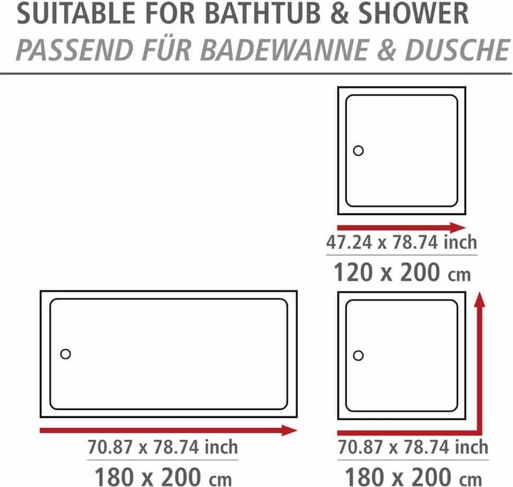 Produktbild Wenko Uni (180 x 200 cm)