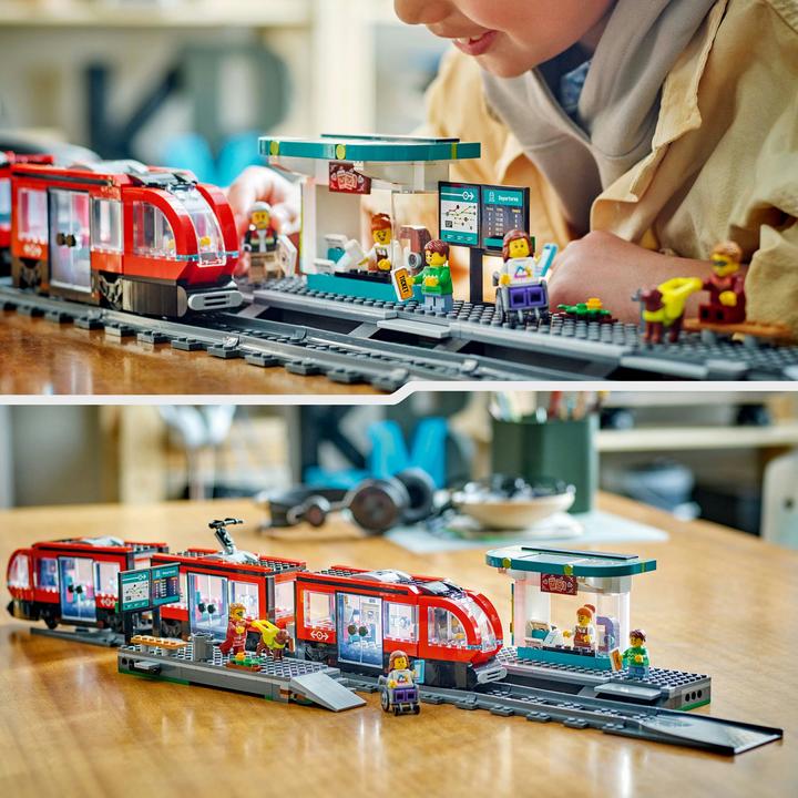 Produktbild LEGO Strassenbahn mit Haltestelle (60423, LEGO City)