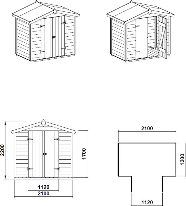 Produktbild Innovesta Gerätehaus S