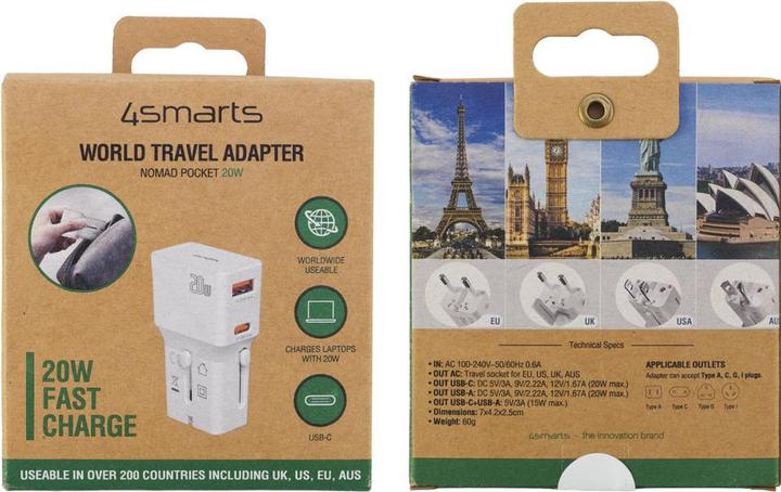 Produktbild 4smarts Weltreiseadapter Nomad