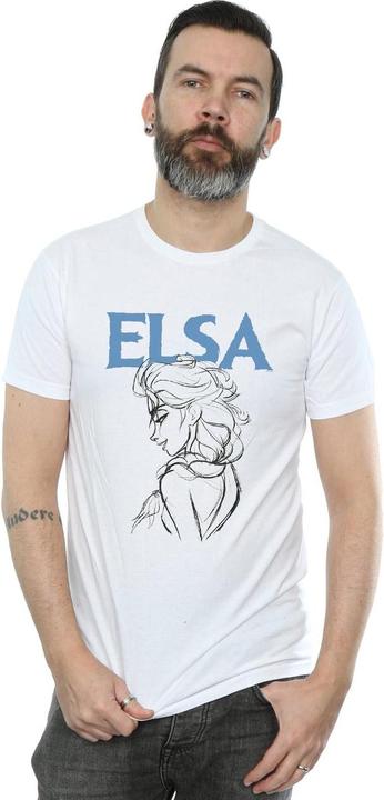 Immagine prodotto Disney Frozen Elsa Profile Sketch Maglietta Uomo (S)