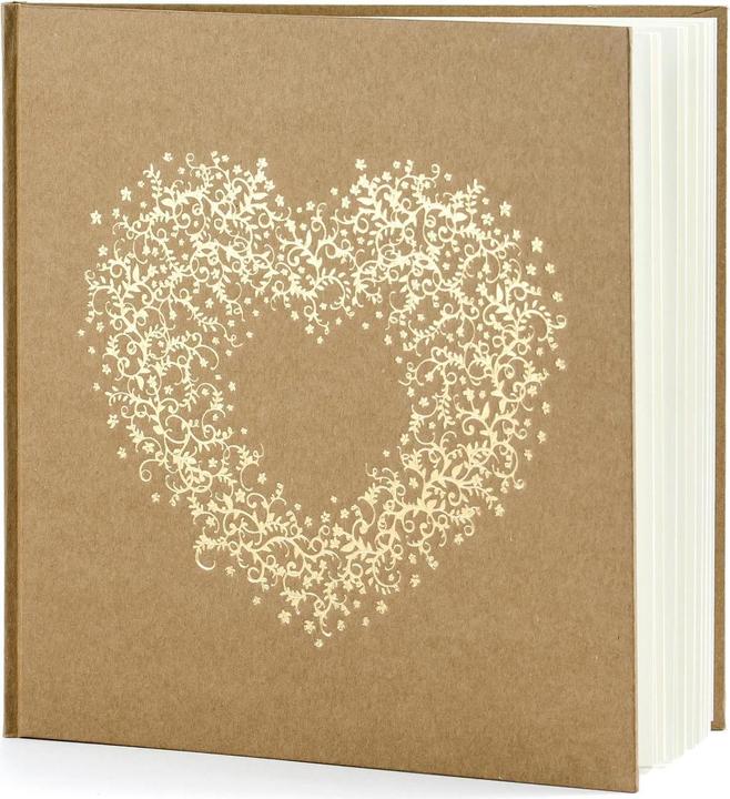 Partydeco Gästebuch Herz (20.5 x 20.5 cm)