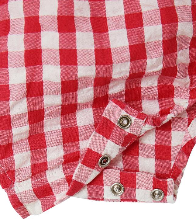 Produktbild Vertbaudet Ärmelloser Baby Kurzoverall mit Vichykaro (80)