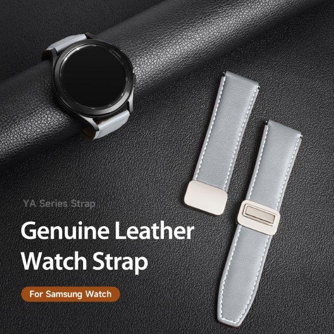 Image du produit Dux Ducis YA Series Bracelet en cuir véritable (22 mm, Cuir véritable, Galaxy Watch3 (45mm), Gear S3 Classic, Gear S3 Frontier)