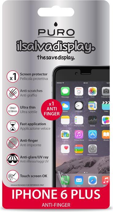 Image du produit Puro Film anti-traces de doigts pour iPhone 6s Plus (1 pièce(s), Apple iPhone 6)