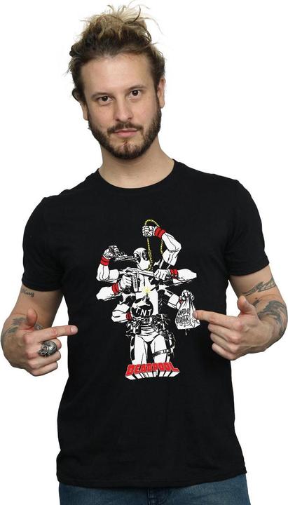Image du produit - T-shirt DEADPOOL MULTITASKING - Homme (M)