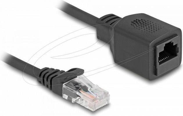 Actual product image Delock RJ45 Spiralkabel Stecker zu Buchse Cat.5e UTP 0,8 m b (U/UTP, CAT5e, 2 m)