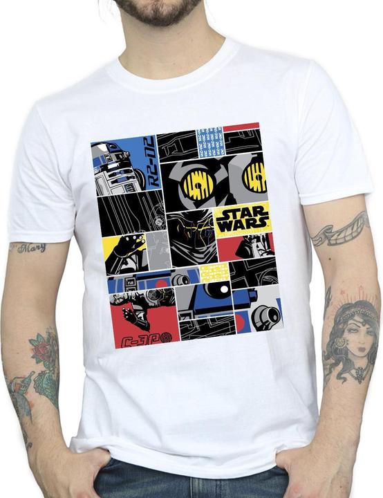 Immagine prodotto Star Wars Droid Montage Maglietta Uomo (4XL)