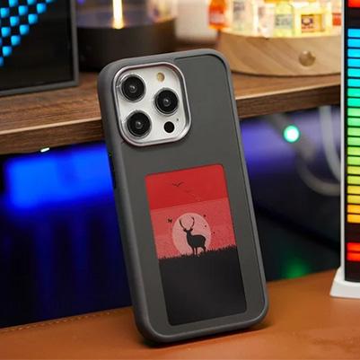 Produktbild PhoneLook Hülle E-Ink Display DIY mit NFC-Technologie für persönlicher Foto-Hintergrund (Apple iPhone 14 Pro)