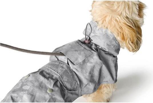 Actual product image Hunter Mackintosh Huka to go for dogs silver 65 (65, Dog raincoat)