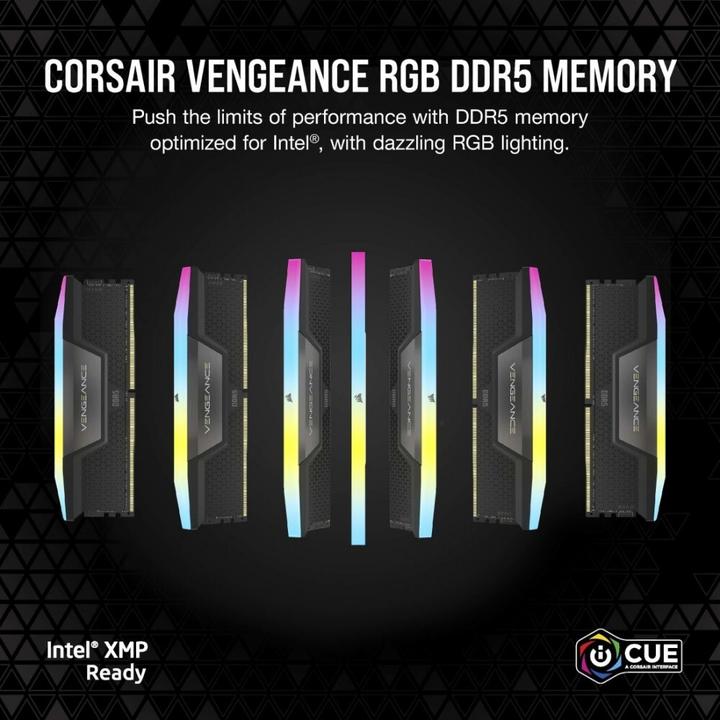 Produktbild Corsair Vengeance RGB (2 x 32GB, 6400 MHz, DDR5-RAM, DIMM)