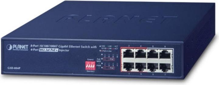 Actual product image Planet Gsd-804p (8 ports)