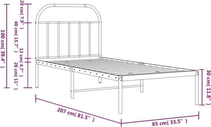 Actual product image VidaXL Kate (80 x 200 cm)