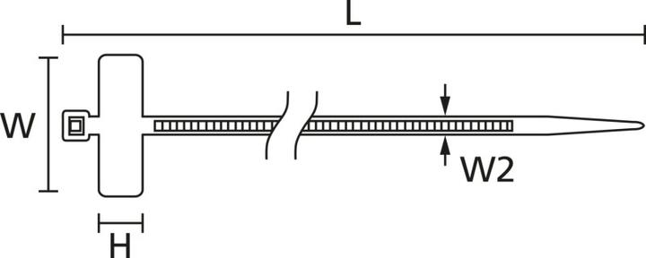 Immagine prodotto HellermannTyton Fascetta segna-cavo 25x8mm (Fascette in plastica, 100 mm, 100 pz.)