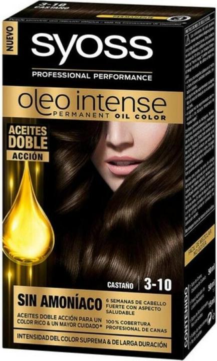 Produktbild Syoss OLIO INTENSE tinte sin amoniaco #3.10-castaño 5 pz (3-10)