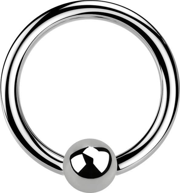 Produktbild Star Piercing Micro Ball Closure Ring silber (ohne Messing, Titan G23)