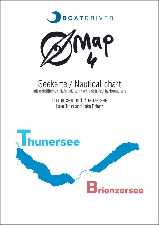 Actual product image Seekarte Map 4, Thunersee, Brienzersee
