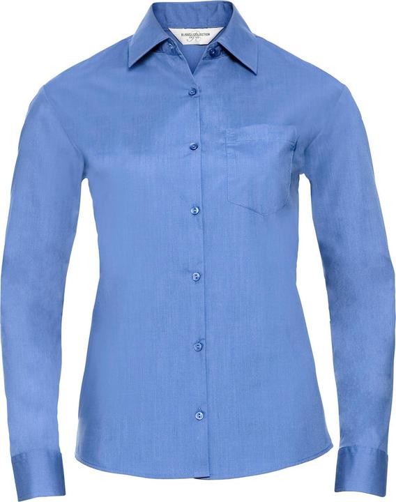 Image du produit Russell Chemise formelle à manches longues en popeline à entretien facile pour dames et messieurs (L)