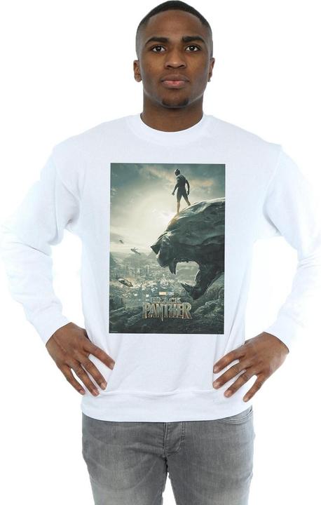 Immagine prodotto Felpa da uomo in cotone con poster di Black Panther (L)