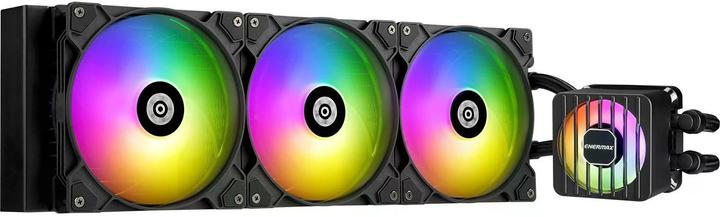 Actual product image Enermax LIQMAXFLO 420mm CPU AIO liquid cooler - Xtreme double chamber pump - VRM water block ARGB