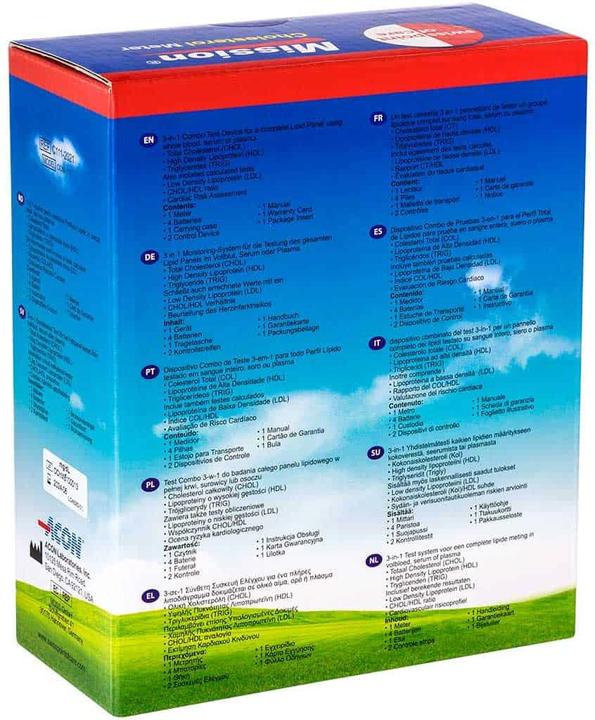 Produktbild Mission 3-in-1 Cholesterin Messgerät (Cholesterinmessgerät)