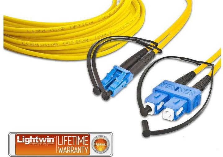 Actual product image Lightwin LWL Duplex Patch Cable (15 m)