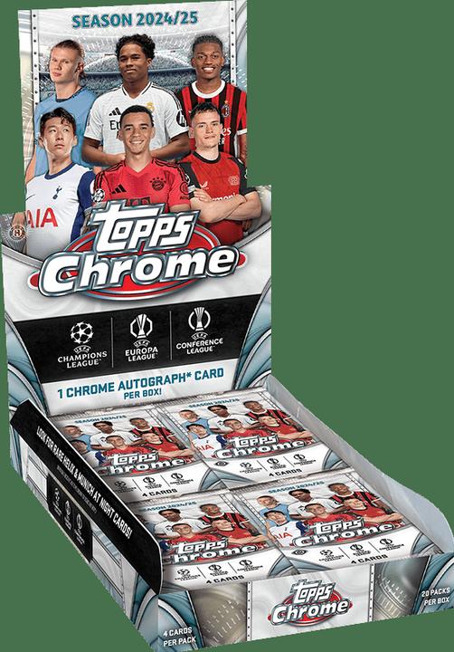 Topps 2024-25 ChromeÂ® UEFA Club Competitions - Hobby Box