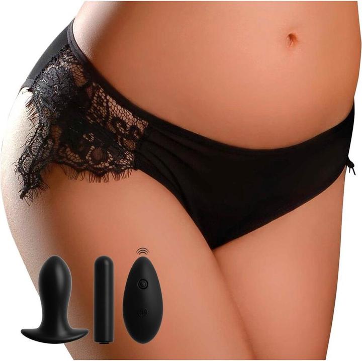 Image du produit Pipedream Hookup Panties - Culotte Princess avec plug anal, vibromasseur bullet et té