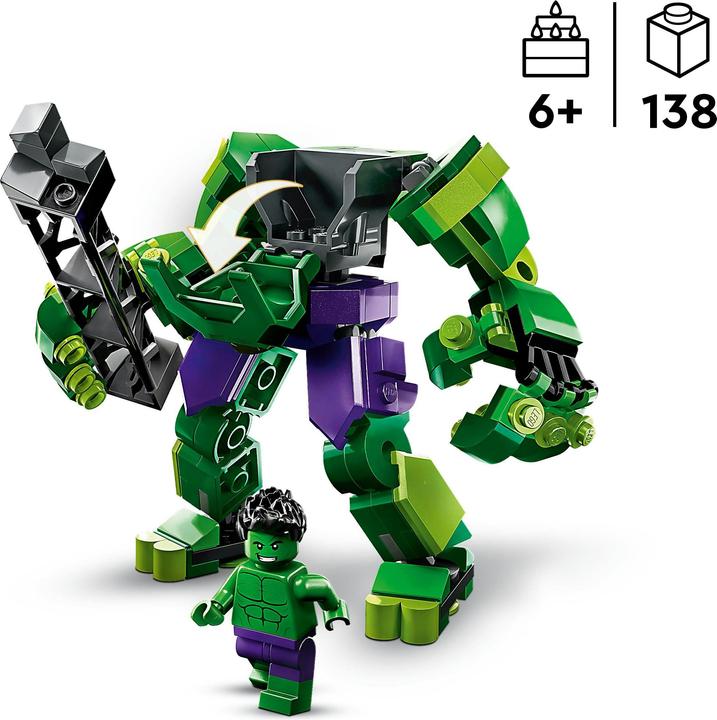 Immagine prodotto LEGO 76241 Armatura Mech di Hulk (76241, LEGO Marvel)