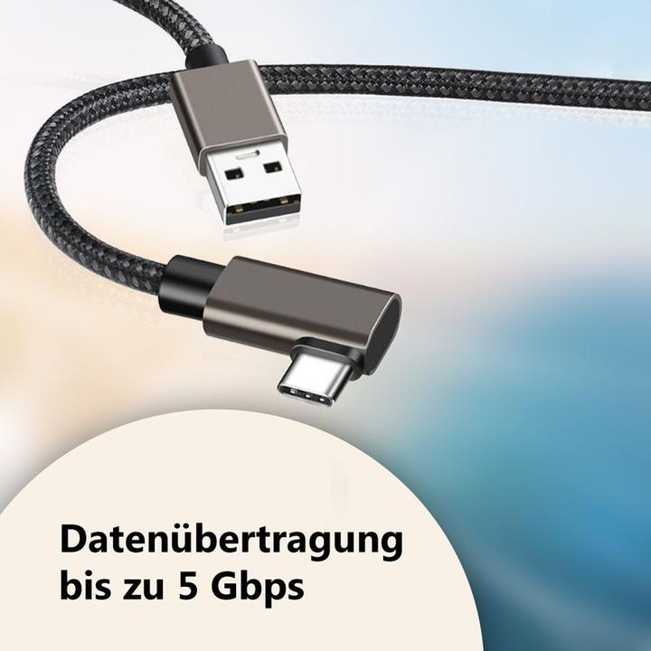 Produktbild Hermex Kabel für VR Brille 5m Datenkabel für Oculus Quest 1 + 2 VR Headset