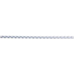 Image du produit GBC Dos de classeur 12mm, 21 anneaux, blanc, 100 pcs.