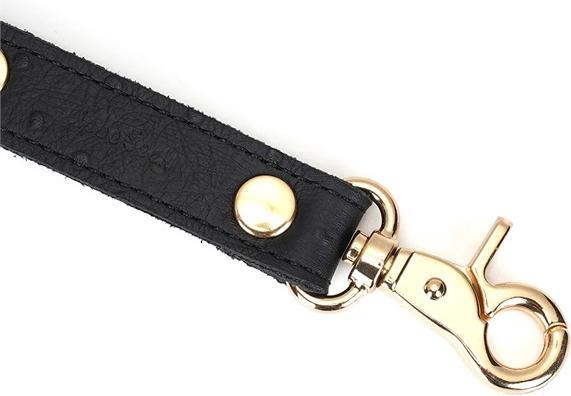 Image du produit Liebe Seele Demon's Kiss- 4 menottes en cuir Hogtie dans le look de cuir d'autruche avec clips
