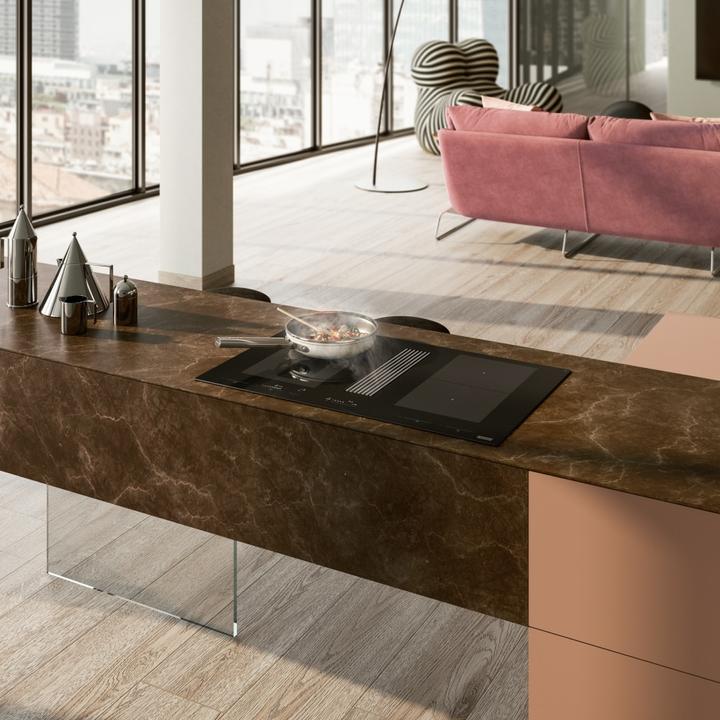 Actual product image Franke Mythos 2gether Induktions-Dunstabzugshaube integriert mit dem Mythos 2gether Induktionsherd