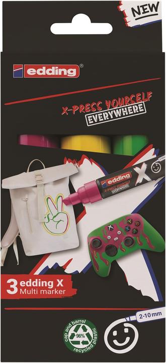 Actual product image Edding 6900 X Multimarker set of 3 (Candy Colour, 10 mm, 3 x)
