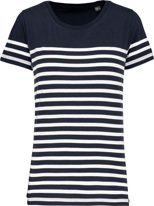 Navy, White Stripes