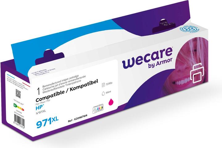Image du produit Wecare Encre 971XL magenta rebuilt CN627AE pour HP OJ Pro X451 106ml (M)